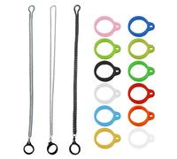 3 Metal Hanging Chains, 13 Silicone Rubber Rings, Creative Universal Lanyard, Simple and Classic, Multi-Function Anti-Loss Lanyard.