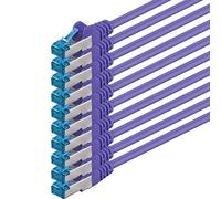 3 meter - CAT6a - network cable purple - 10 pieces CAT 6 A patch cable 10000 Mbit s SFTP PIMF 500 MHz compatible with CAT5 CAT6 CAT7 DSL Internet Switch Router