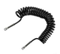3 Meter PU Coil Airbrush Hose with Standard 1/8 Inch Female Fittings on Both Ends for Air Compressor and Airbrush Tools
