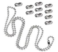 3 Meter Replacement Roller Blind Chain with 10 Connectors - 4.5MM Beaded Cord for Vertical Blinds & Shades - Rustproof & Adjustable