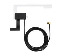 3 Meters DAB Car Aerial SMB Male Antenna, DAB+Radio Active Digital Antenna with Glass Windscreen Mount 9.8FT Copper Coaxial RG174 Cable AM/FM Tuner Adapter for Pioneer JVC Clarion Alpine Kenwood