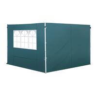 3 Meters Gazebo Replaceable Exchangeable Side Panel Wall Panels Walls With Window 3 colours Green