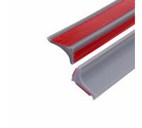 3 Meters Grey Silicone Shower Seal Strip,Bath Edging Sealing,Floor Threshold Water Barrier for Wet Room,Tile Edge Caulk Trim for Bathroom Bathtub,Countertop,Kitchen(20mmx12mm,Two Adhesive Backing)
