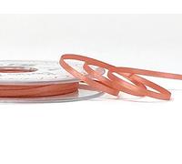 3 Meters of Rose Gold 3mm Double Faced Satin (N.B. This is a Cut from a roll and Presented on a Bertie's Bows Ribbon Card)