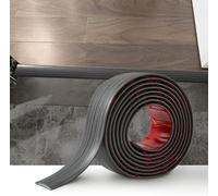 3 Meters PVC Floor Transition Strip Laminate Floor Cover Strips Self Adhesive PVC Floor Door Divider Strip Flat Laminate Profile Flooring Edge Trim Joining Strip Door Bar(5cm,Dark Grey Wood Grain)