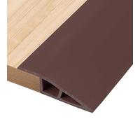3 Meters PVC Rubber Wheelchair Ramp Self Adhesive,Threshold Reducer,Door Floor Threshold Transition Strip,Butt Up Threshold-Moldings Trim for Doorways Carpet Tile Edge(1cm,Coffee Brown)