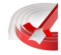 3 Meters Quadrant Trim White, Self Adhesive PVC Beading Trim, Flexible Moulding Trim, Silicone Skirting Board Caulk Strip, Plastic Edging Strip for Laminate Floor, Wall Corner, Ceiling, Tile