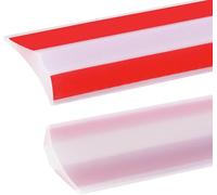 3 Meters Transparent Silicone Shower Threshold Water Barrier,Wet Room Bathroom Floor Barrier,Shower Tray Sealing Strip,Bath Edging Trim,Caulk Water Retaining for Sink,Bathtub,2.5cmTwo Adhesive Backing