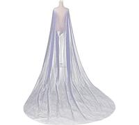 3 Meters Wedding Veil Cape Pearls Bridal Wraps Long Tulle Shoulder Single Layer Bridal Veil for Bride Wedding Accessories