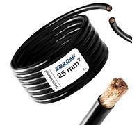 3 Metre Battery Cable Black H07V-K 25 mm² - Battery Cable - 99.9% OFC Copper - 3 m (3M) 25 mm²