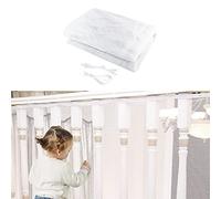 3 Metre Stair Protective Net, Stair Railing Safety Net, Stair Railing Fence Mesh, Safety Net for Children, Protective Net Stairs, Baby Balcony Net (White)