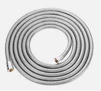3 Metres Extra Long Shower Hose Pipe Standard Showers Anti-Kink, Chrome, Premium Finish