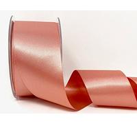 3 Metres of Rose Gold 50mm Double Faced Satin (N.B. This is a Cut from a roll and Presented on a Bertie's Bows Ribbon Card)