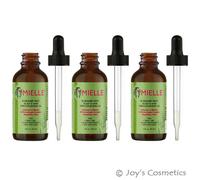 3 MIELLE ORGANICS Rosemary Mint Scalp & Hair Strengthening Oil - "3 Pieces Set"