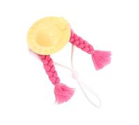 3. Miniature Animal Hat With Braids For Hamsters Cockatiels Parrots Soft Party Costume Photo Accessories Cockatiel Hat For Small Pet