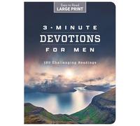 3-Minute Devotions for Men Large Print: 180 Challenging Readings