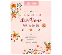 3-Minute Devotions for Women Large Print: 180 Inspirational Readings for Her Heart