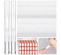 3 Ml Empty Cuticle Oil Pens, Transparent Twist Pens With Brush Tips, 100 Pieces Plus 105 Stickers, Nail Oil Empty Pens, Liquid Eyelash Growth Tubes, Etic Lip Gloss Containers