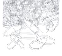 3 mm Clear Elastic Bands Hair Rubber Bands, 500 Pieces