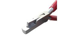 3 MM Leather Strap Notching Pliers, Stainless Steel Construction, 3 mm Notch Size, PVC Handles, for Leathercraft and Watch Strap Making