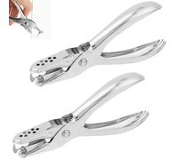 3 mm Mini Hole Punch, 2Pcs Ergonomic Single Hole Punch for Paper, Ideal for Crafts, Paper Scrapbooking Card Tags, Christmas Day Card Making