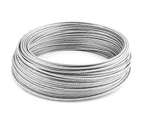 3 mm Thick Wire Rope Wire Cable Galvanised Steel Rope (3 mm x 5 metres / 16.40 ft)