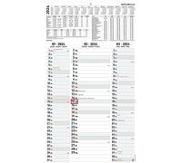 3-Monatskalender Streifenplaner 2024 33x58,8