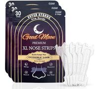 (3 Month Supply) Premium Large Nose Strips - Invisible, Extra Strength Clear Nasal Strips - Stop Snoring, Breathe Better, Fall Asleep, Running, Gym, Pollen Allergies - for Sensitive Skin (90ct) XL