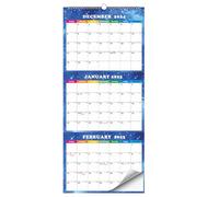 3-Month Vertical Year Planner Monthly Planner December 2024 to January 2026 Yearly Wall Calendar for Daily Organisation and Planning Home Office