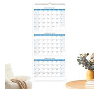 3 Month Wall Calendar 2026 Vertical | 3 Month View Calendar 2026 | Dec. 2025 - Jan. 2027 | Hangable Planner Annual Schedule For Daily Date Planning Holiday Workplace School Family Living Room