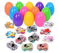 3 Months Baby Game Easter Bunny Stress Pinching Easter Egg Twisting Toy Children's Party Surprise Eggshell Toy Easter Theme Baby Play Mat (Blue, 6CM)