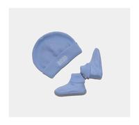 (3 Months, Blue) Hugo Boss Baby Knit Boots Caps Set 1-6 Months