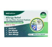 3 Months Supply Bells Healthcare Cetirizine Hayfever Allergy Tablets 30 x 3