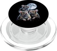 3 Mouse Moon Three Mice Funny Rodent Lover Humor Sky Night PopSockets PopGrip for MagSafe