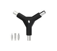 3. Multi-purpose Y-shaped bicycle repair wrench with replaceable carbon steel tip, cycling maintenance method, replaceable bit, bicycle hand