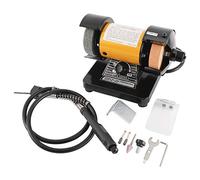 3" Multipurpose Mini Bench Grinder Polisher with 31" Long Flexible Shaft and Accessories, Variable Speed Dial 0-10000 RPM, 110V 150W Single Phase Motor