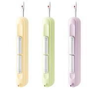 3 Needle Threaders, Stainless Steel Needle Threader and Seam Ripper for Hand Sewing, Sewing Machine Needle Threader, Automatic Needle Threading Tool for Steel Needles and Threader, 10 * 1.08cm