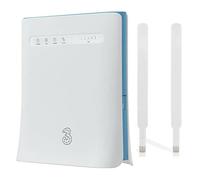 3 Network ZTE MF286D 4G+ Router (White) + 2 x External Antennas. Will work with any Sim card on the 3 Network.