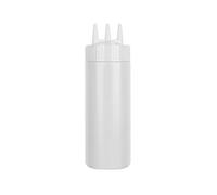3-nozzles Sauce Bottle Cooking Gadgets PE Squeeze Bottle Storage Jar Condiment Dispenser Seasoning Accessories