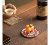 【£3 off over £10】JU7CER 1pc Instant Wealth Incense Holder Ornament Incense Burner for Home Use Indoor Chinese Style Gift Incense Holder Stand Tea Table Desktop Aromatherapy Ornament