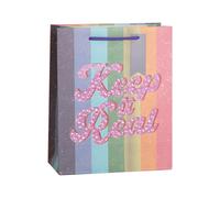 【£3 off over £10】Mikirei Gift Bags Rainbow Quote Assorted Medium 6pcs