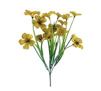 【£3 off over £10】Wei's Moment 9Bundles Artificial Flowers， UV Resistant Artificial Flowers Fake Plants Outdoor， 6 Colors Realistic Faux Plastic Spring Flower in Pots Indoor for Home Garden Porch Balco