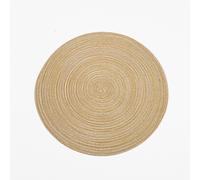 【£3 off over £10】White Label Placemats Woven Cotton Round Natural 4pcs