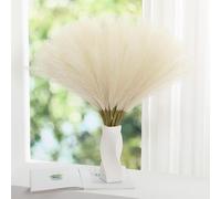 【£3 off over £10】Yuejia 10 Pcs 18.89in/48cmDried Flowers Artificial Fake Plants Autumn Decorations, Boho Decor Home Decoration for Halloween Christmas Weddings Party Crafts Vase Indoor and Outdoor(Bei