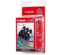 3 Original Ink Cartridges for Canon Pixma CLI-526 C/M/Y MULTI-PACK IP4850, MG...