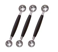 3 Pac kMelon Baller Scoop, Small Ice Cream Scoop with Double Heads, 18x3cm Cookie Dough Scoop for Melon, Ice Cream, Mash Potato, Cookie