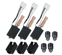 3 Pack 0.4mm Ceramic Hotend for Kobra S1/Combo/ACE Pro, Hardened Steel Print Head Extruder Kit Hot End, Extra 0.2/0.4/0.6/0.8mm Nozzles and Silicone Covers