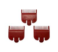 (3 Pack) (1/8") Hair Clipper Guards No.1 Cutting Guides Compatible with Most Wahl Clipper, Red