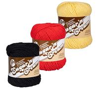 3 Pack 100% Cotton Yarn - Size 4 Medium Weight - Perfect for Crafting, Clothing, Accessories and More!