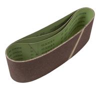 Premium 3 Pack 100mm X 610mm Sanding Belts - 80 Grit For Wood And Metalwork